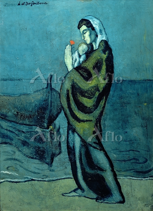 パブロ・ピカソ 「海辺の母子像」 [10703860]のアート作品 - アフロ