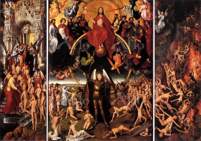 ハンス・メムリンク 「最後の審判（三連祭壇画」 [70449158]のアート