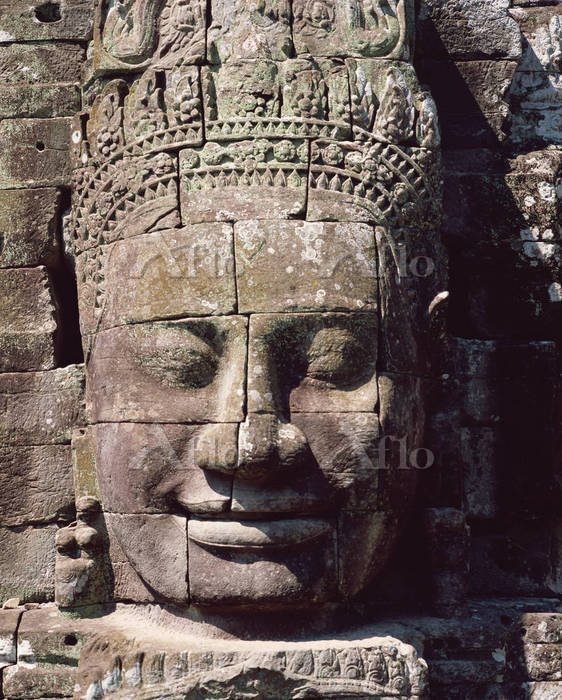 カンボジア バイヨンの四面仏 [1191455]の写真素材 - アフロ