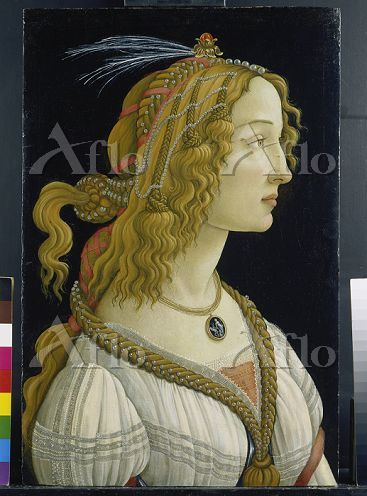 サンドロ・ボッティチェッリ「若い女性の肖像（シモネッタ・ヴ