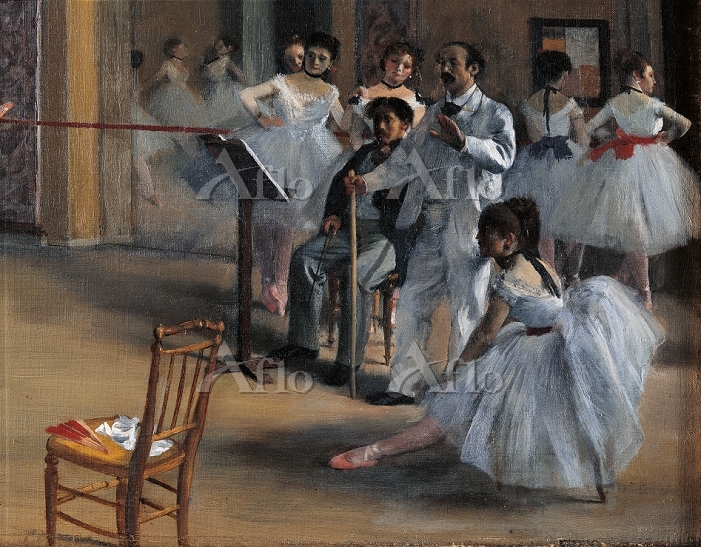 ドガ 「オペラ座の稽古場（ル・ペルティエ街のオペラ座のバレエ