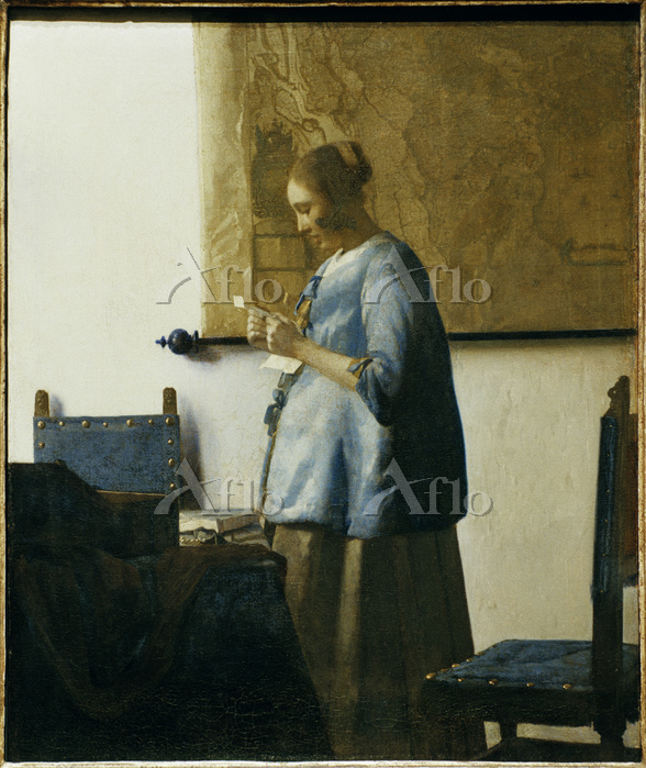 フェルメール 「手紙を読む青衣の女」 [66320815]のアート作品 - アフロ