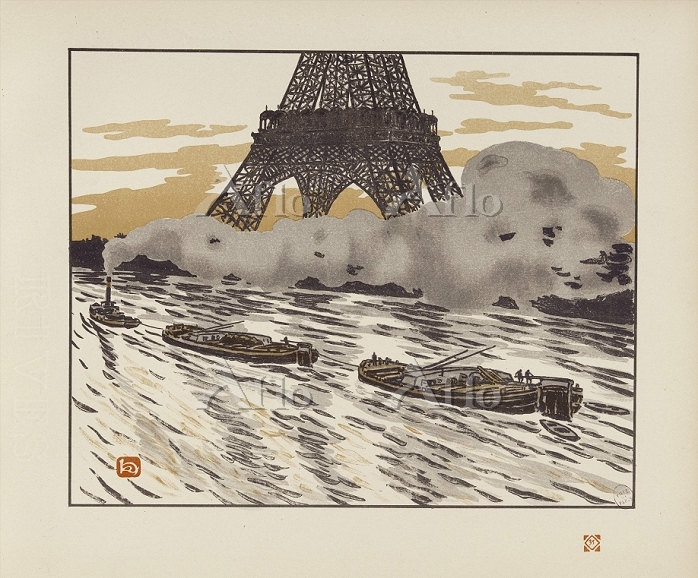 アンリ・リヴィエール 「エッフェル塔三十六景 川船」 [31345870]の