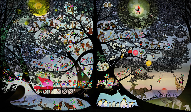 第一人者が贈る、美しき世界。「光と影のファンタジー 藤城清治版画展