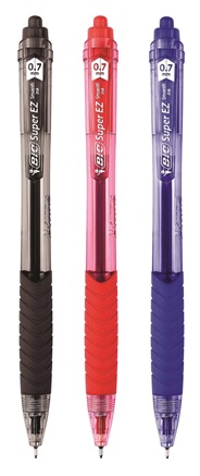 BICジャパン、ボールペン新製品2種類「SUPER EZ ノック式ボールペン