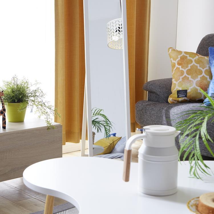 70120 木製スタンドミラー 27cm幅 WH(27cm幅 ホワイト