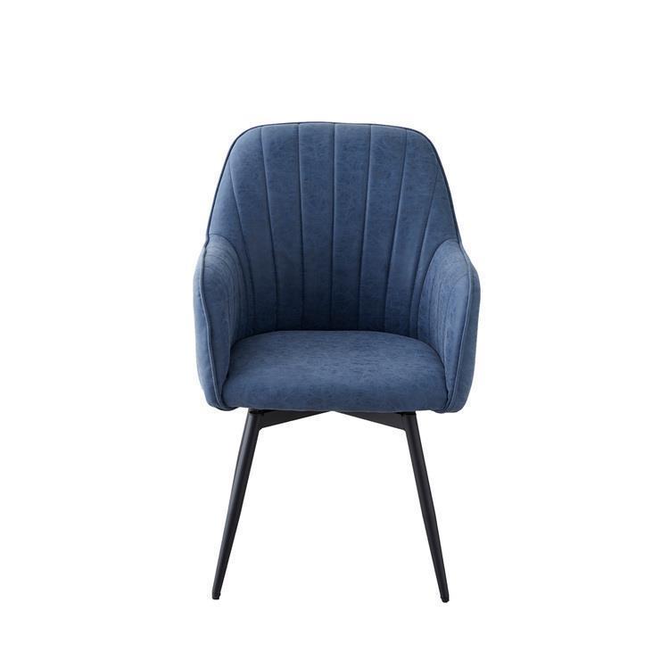 WEB限定】 Turna ダイニングチェア 黒脚 ブルー(ブルー): ソファ