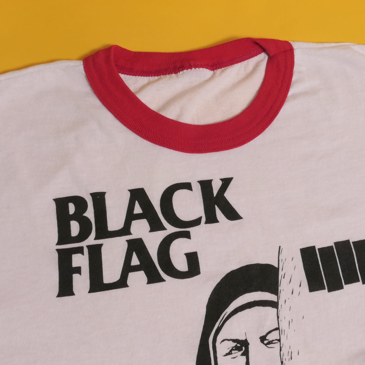 Black Flag Ringer Tee - Public Laundry