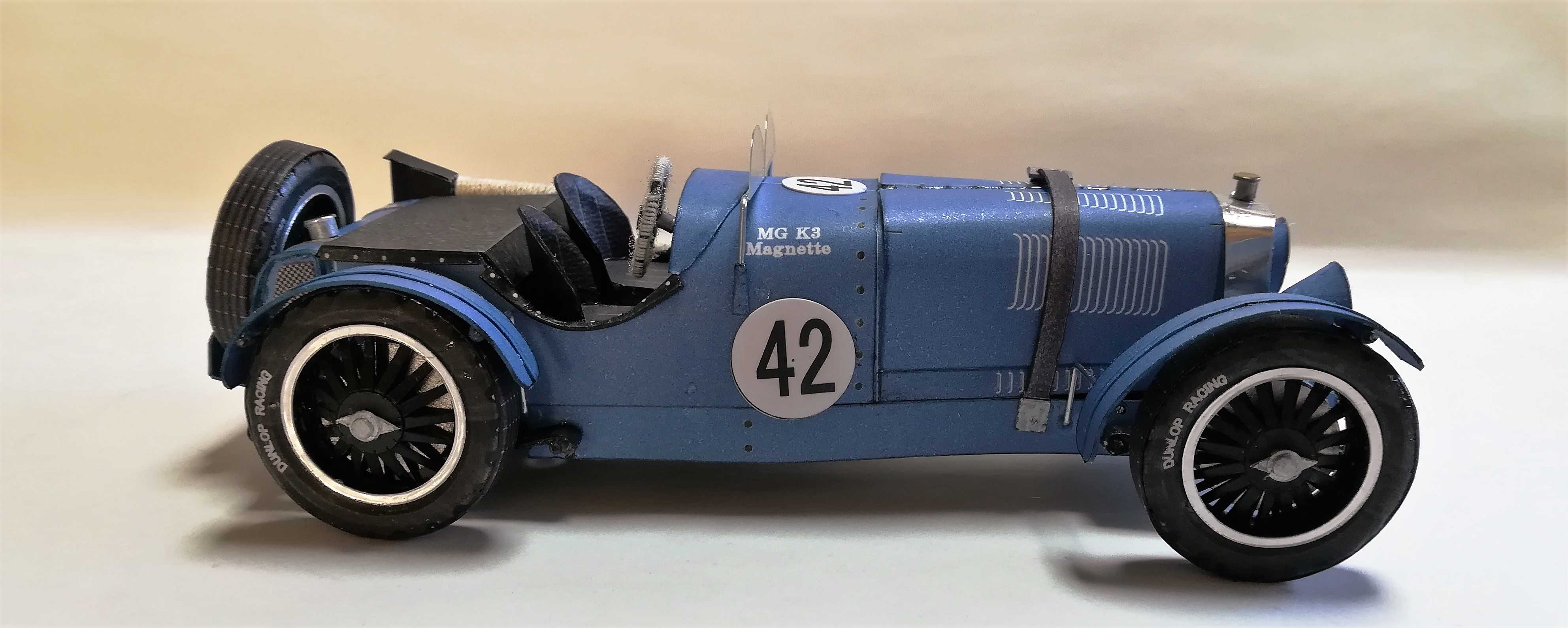 MG K3 Magnette - TK Paper model Classic sports Car
