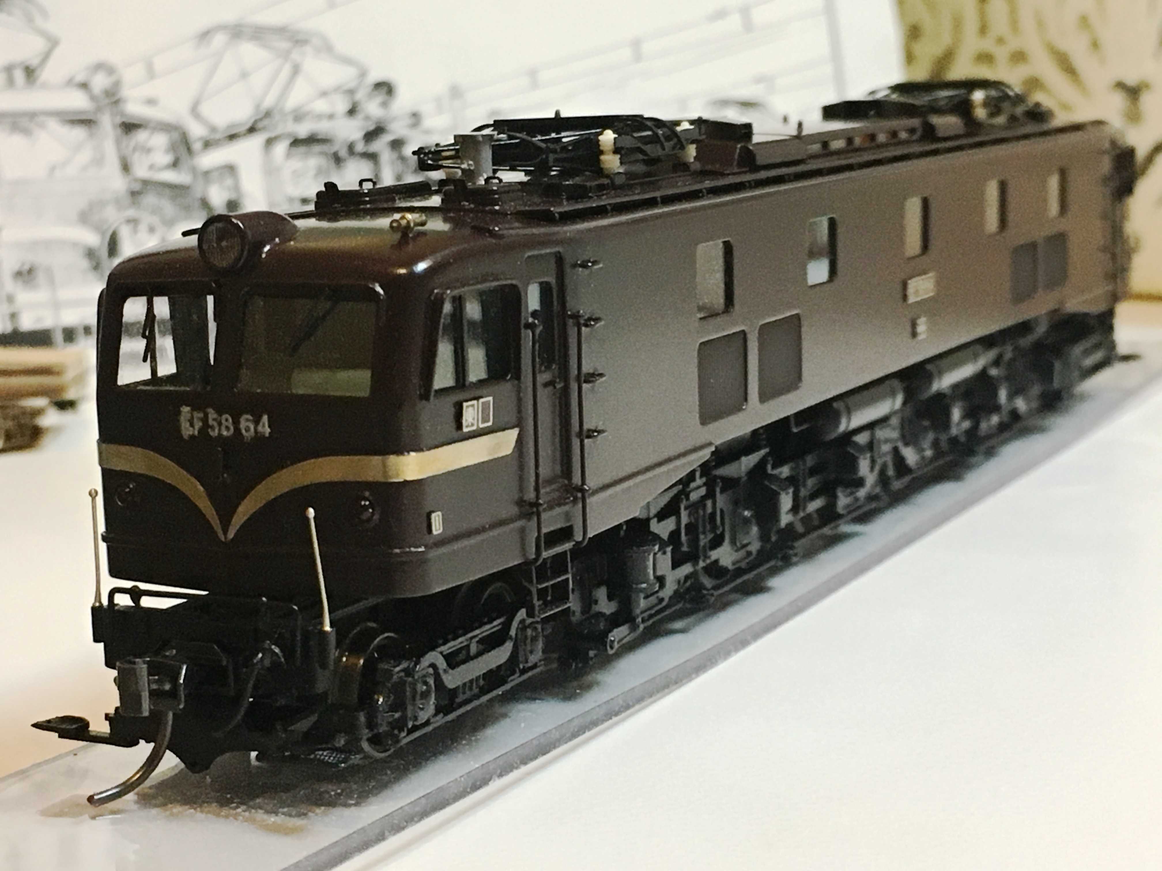 天賞堂 72001 EF58形電気機関車（小窓）茶色・原型タイプ 天賞堂 EF58