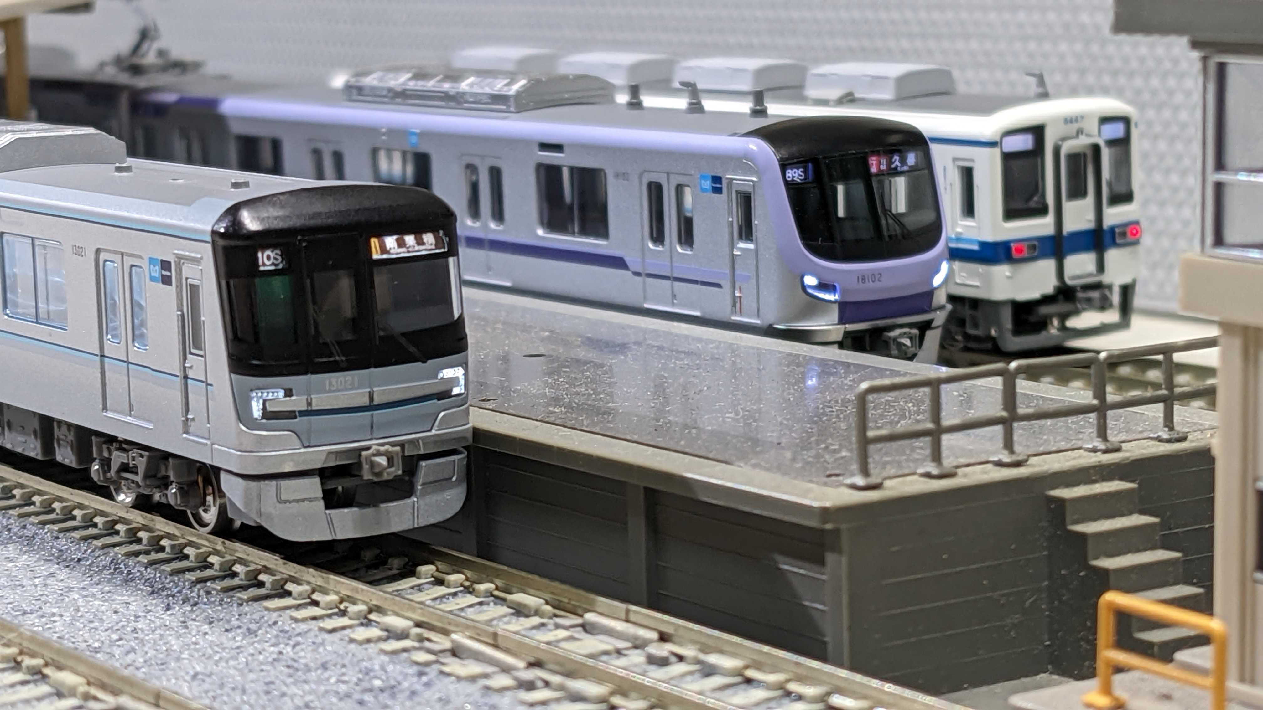 🔴入線 kato 10-1760/1761 東京メトロ 半蔵門線 18000系 - 竹ノ塚総合