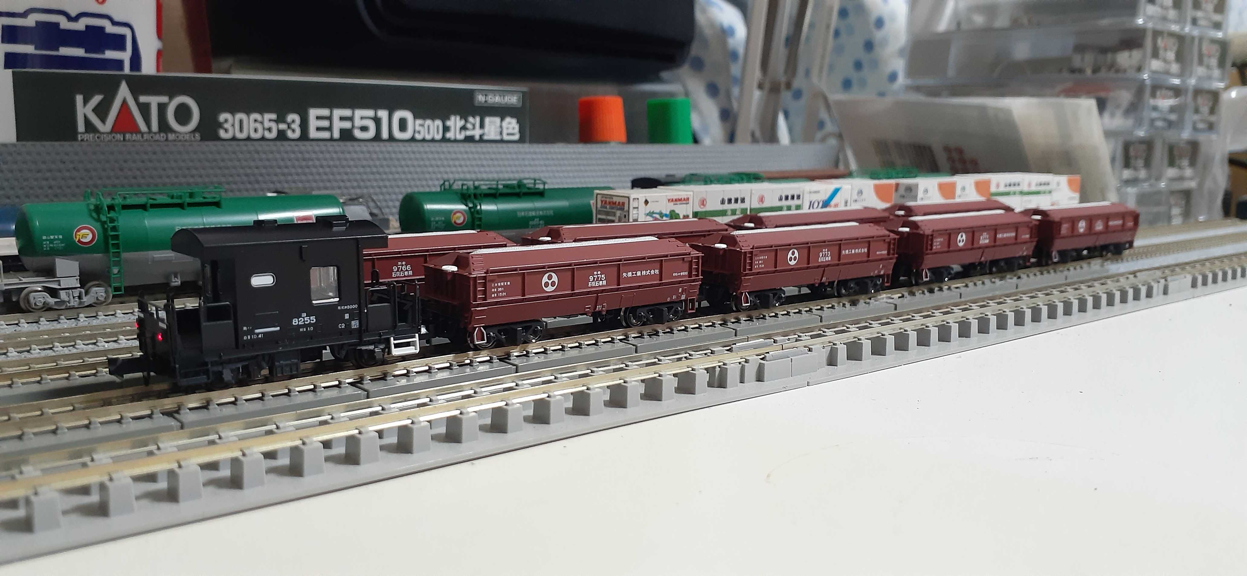 🔴入線 Kato 10-1277 ﾎｷ9500矢橋工業8両 8065 ﾖ8000 - 竹ノ塚総合車両