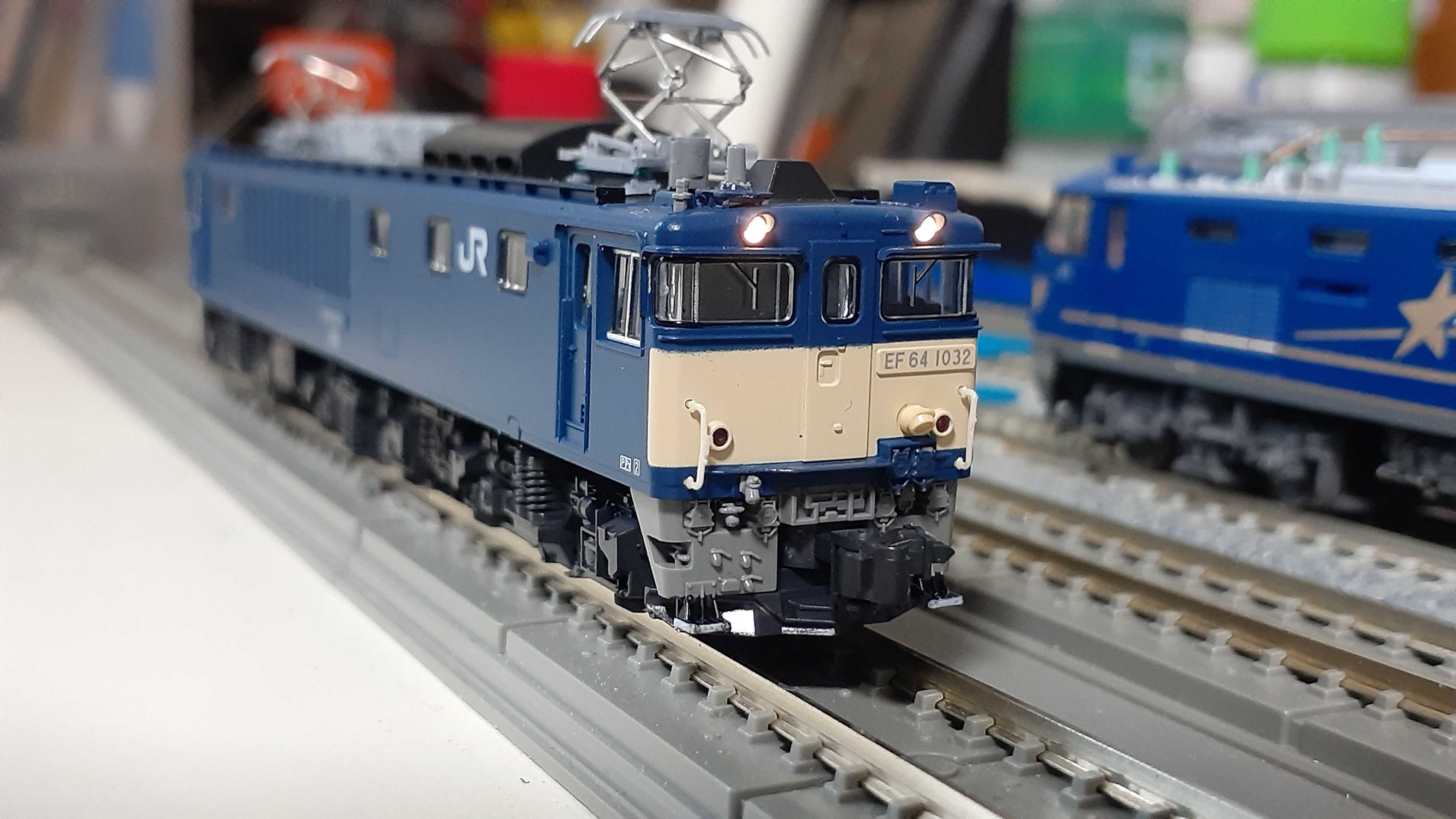 🔴入線🔵 Kato 3023-6 EF64 1032 双頭連結器 - 竹ノ塚総合車両センター