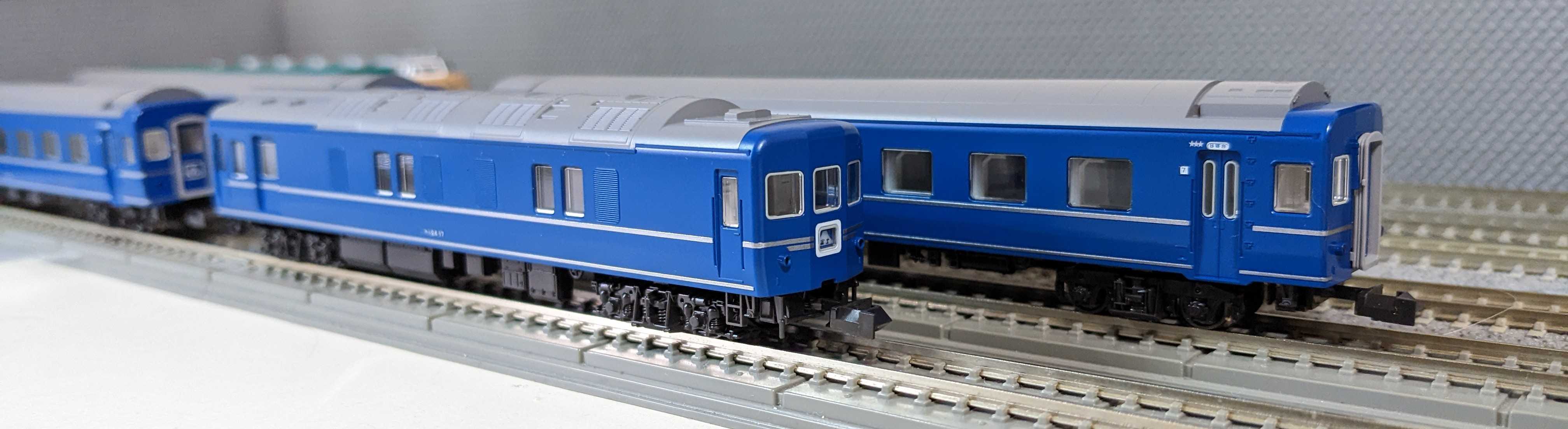 🔵Kato 10-855/856 24系25形 寝台特急 [富士] 基本7両 増結7両 入線