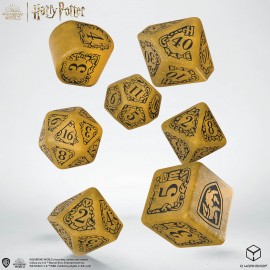 Harry Potter. Hufflepuff Modern Dice Set - Black - Q WORKSHOP
