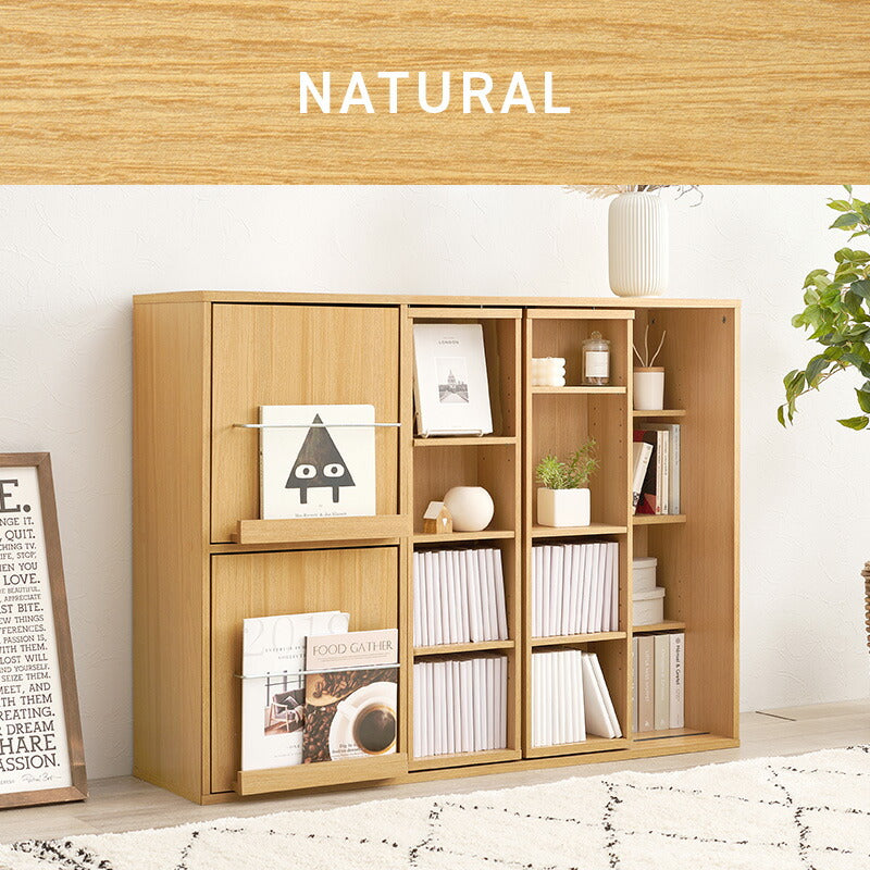 前後2列スライド式本棚 [幅90/120] | 本棚・マガジンラック