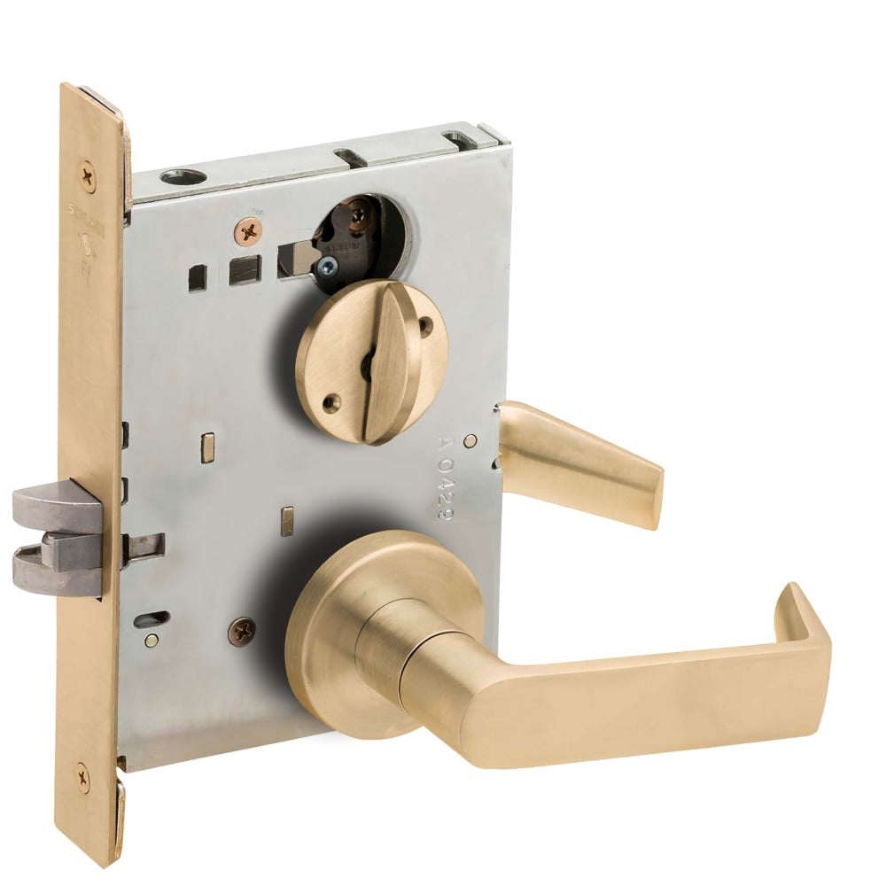 Schlage L9040-06A Bed/Bathroom Privacy Mortise Lock, 06 Lever, A Rose