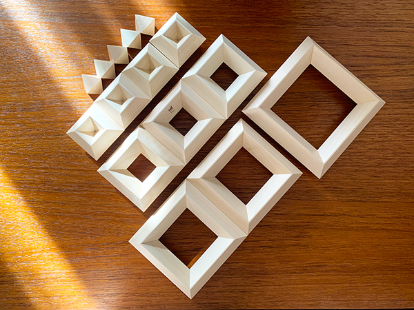 木のおもちゃ カルテット / ネフ社/naef ダイアモンド 白木 【今なら