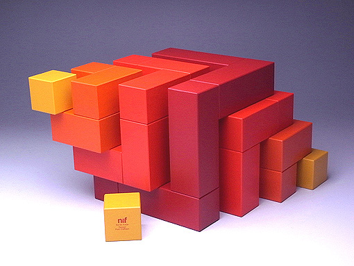 木のおもちゃ カルテット / ネフ社 キュービックス cubicus 赤｜スイス