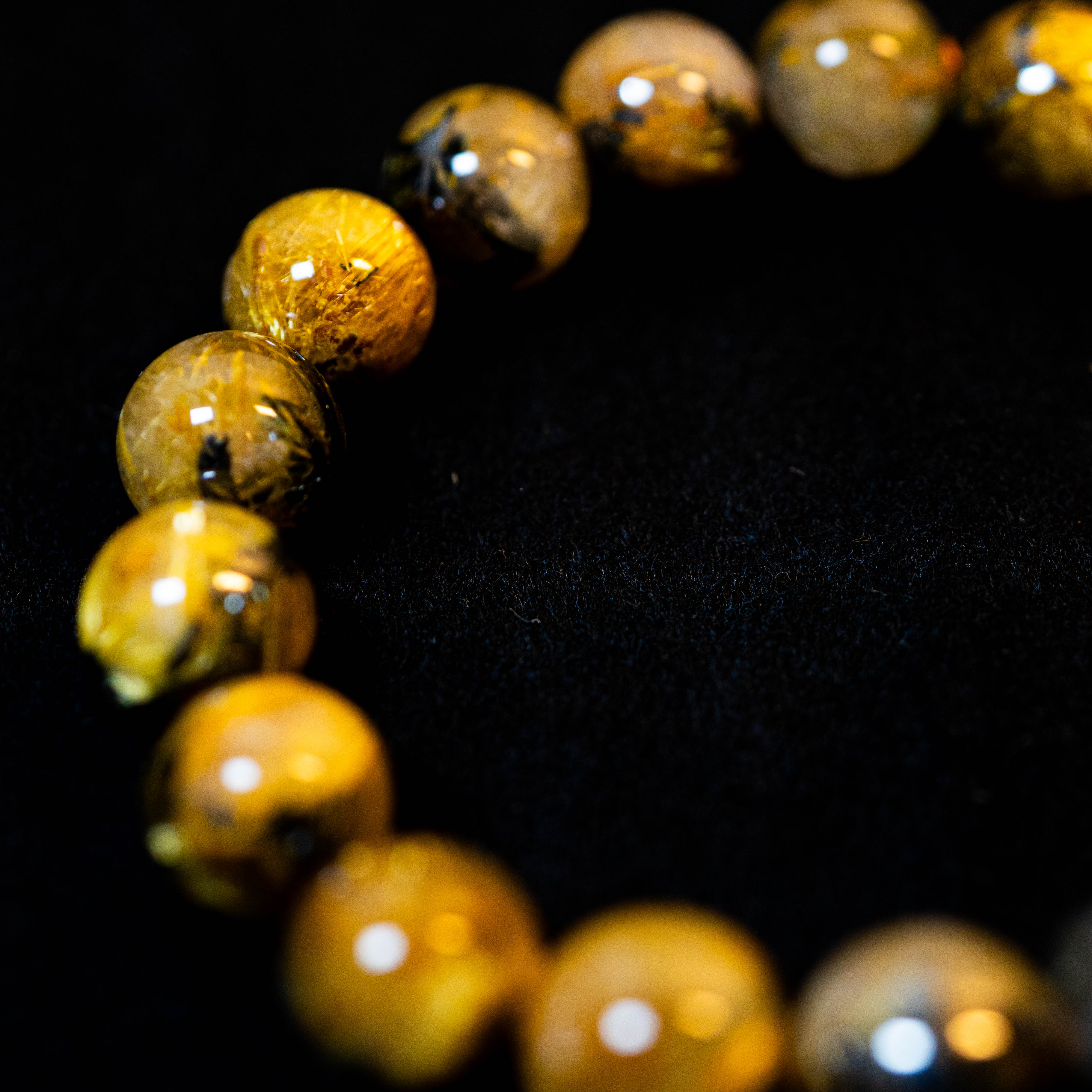 12mm迫力満点太陽放射ルチル】ルチルクォーツ 12mm玉 タイチン