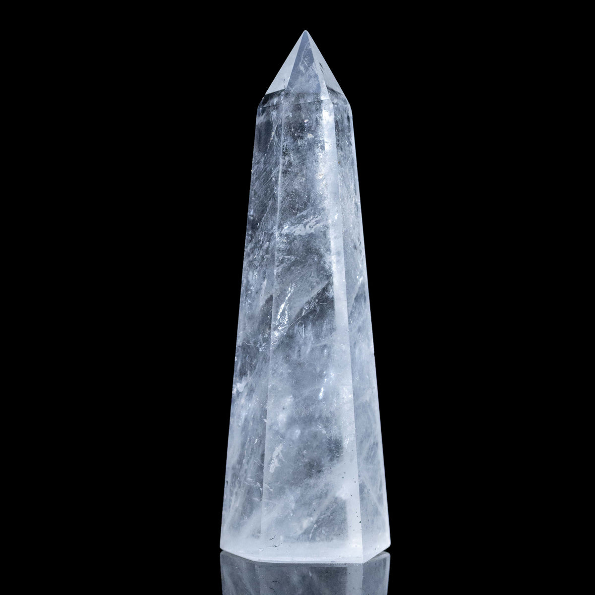 高透明度(クラック有)】ブラジル産 クリスタル ポイント カット 水晶