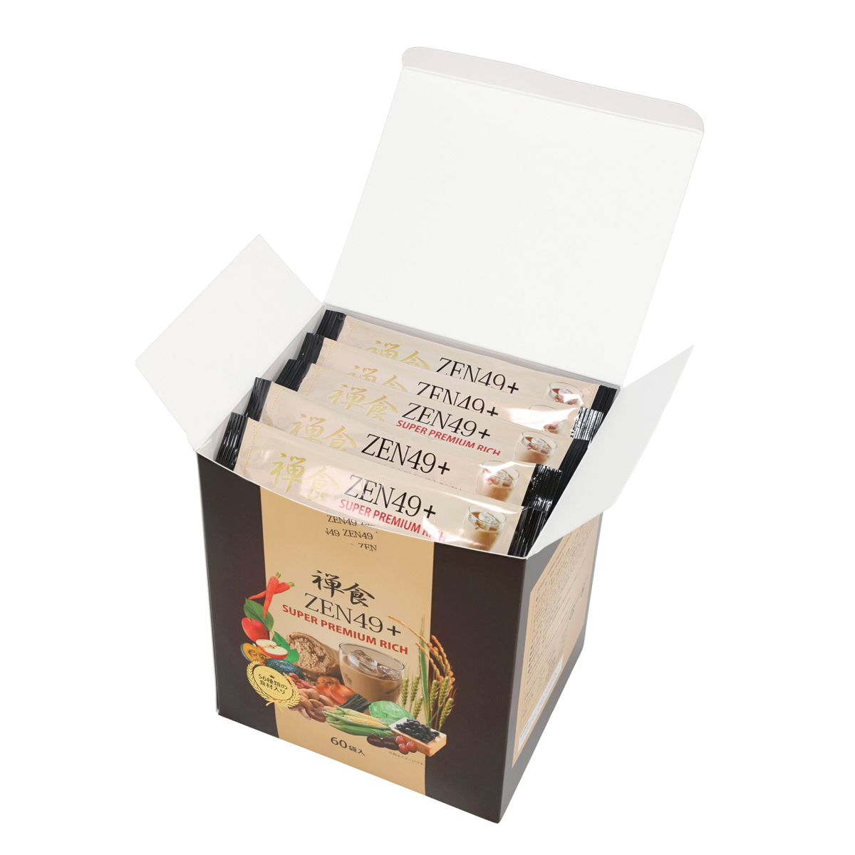 ZEN49+スーパーダイエット禅食プレミアムリッチ60包 - QVC.jp