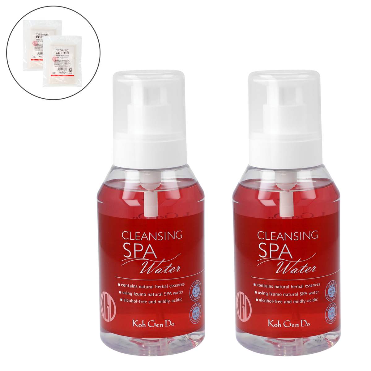 江原道 クレンジングウォーター380mL×2本 コットン付セット 江原道