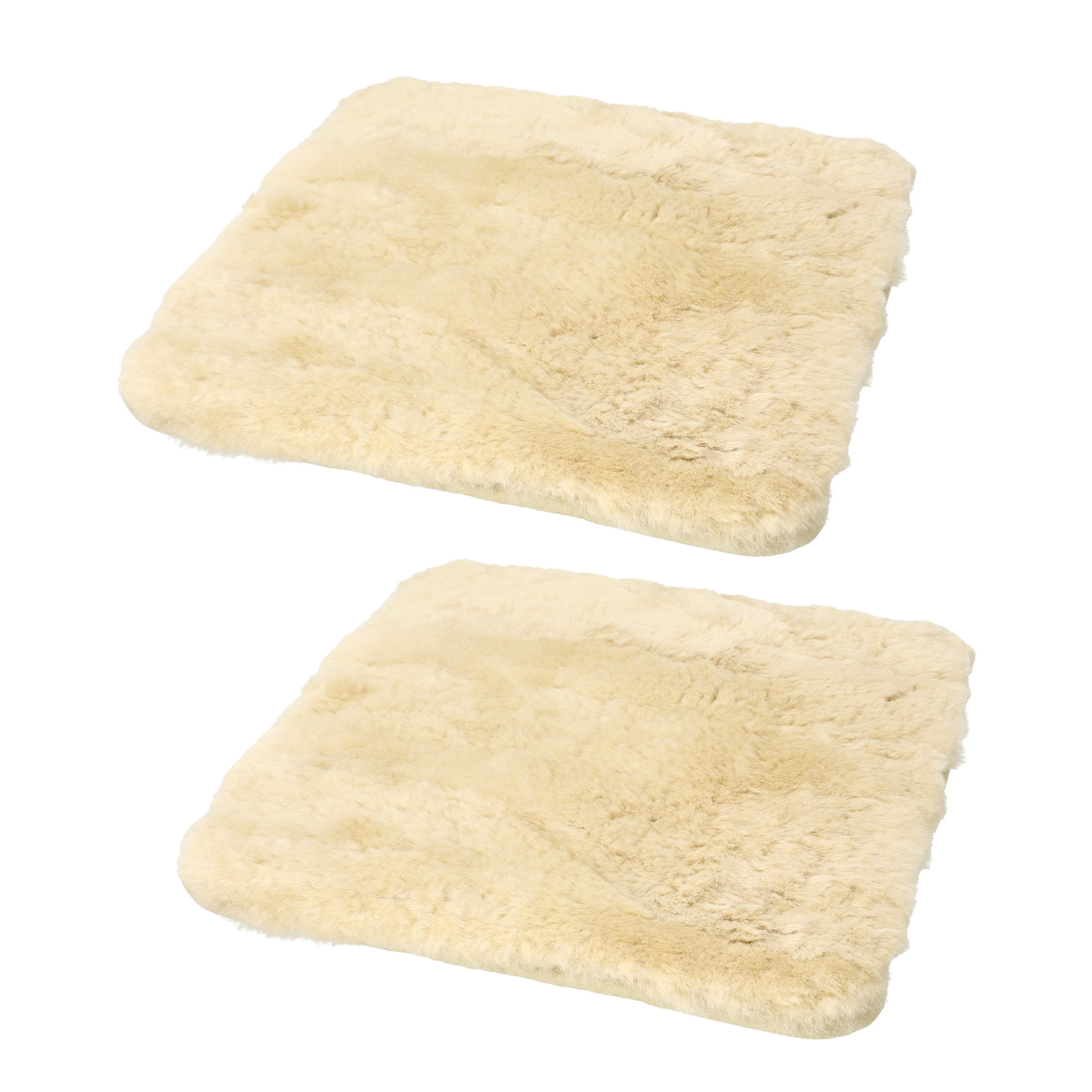 短毛ムートンシートクッション 2枚セット 40x40cm - QVC.jp