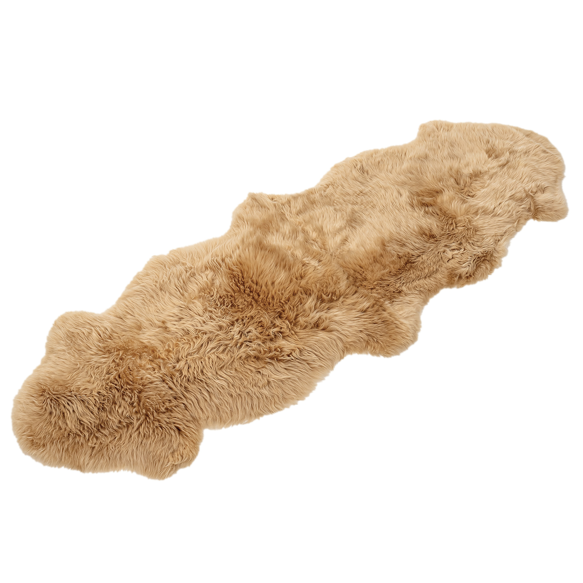洗える長毛リアルムートンラグ約55x170cm 毛足約6cm - QVC.jp
