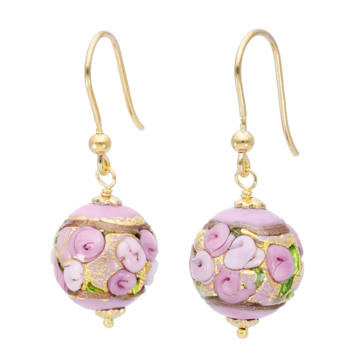 ムラーノ by フランチェスカ シルバー925 ミレローゼ ピアス イル