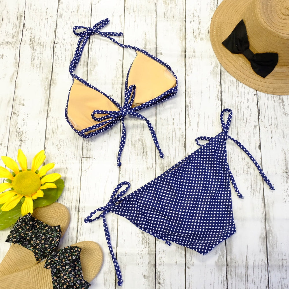 ドット柄三角ビキニ(M) – rachagirl(ラチャガール)