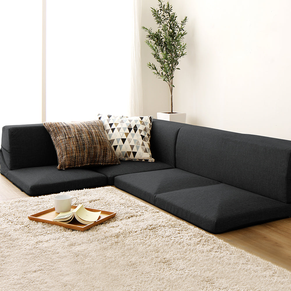 日本製 フロアコーナーソファー/フロアタイプでお子様にもペットにも