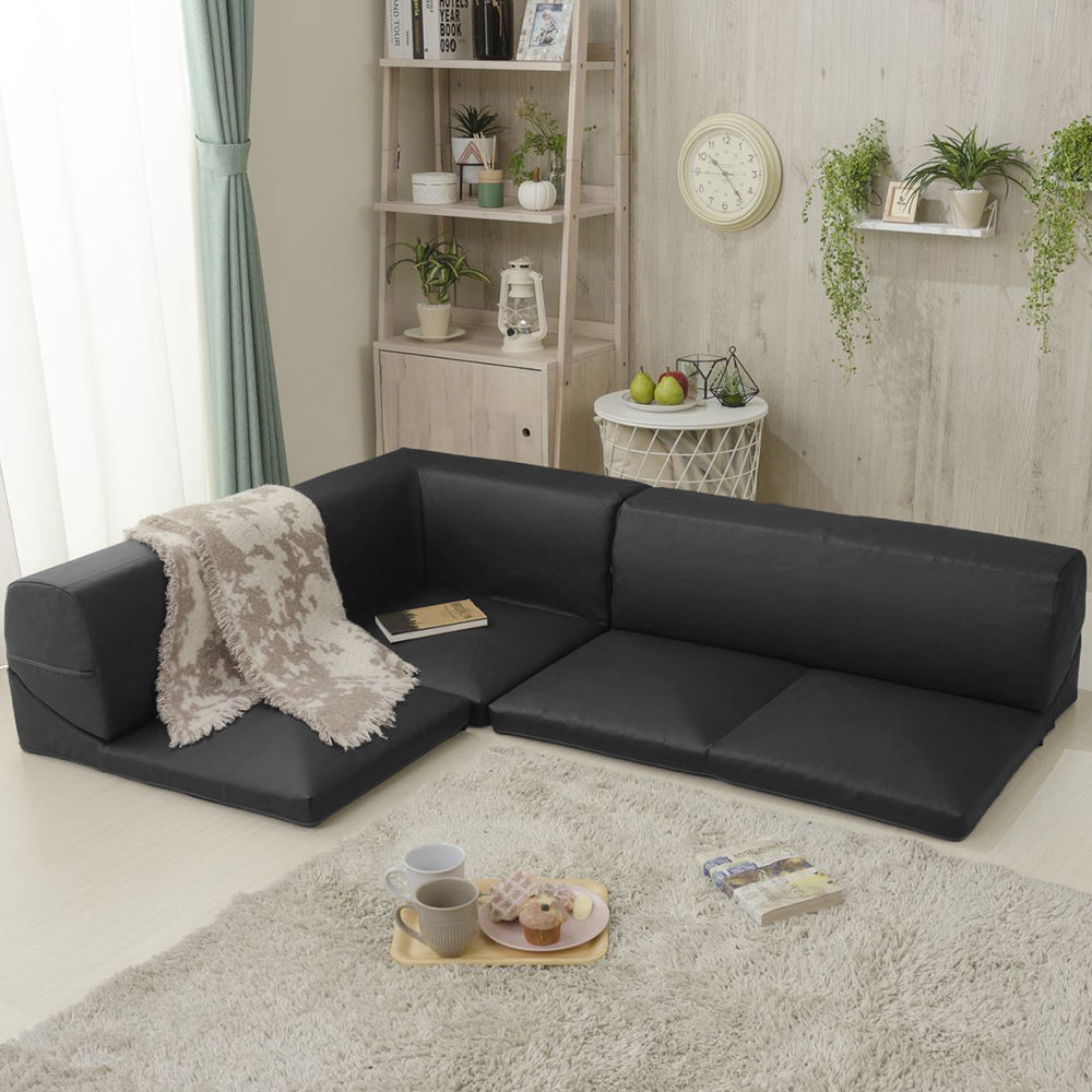 日本製 フロアコーナーソファー/フロアタイプでお子様にもペットにも