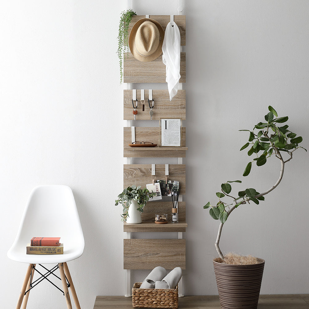 横幅・追加棚も選べるウォールラック 突っ張り棚/突っ張り式収納ラック