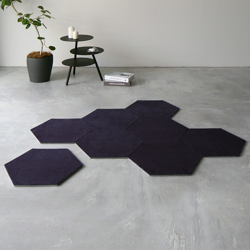 ホームタイルラグ 『ロッカク』/色々な種類と自由に組み合わせて使える