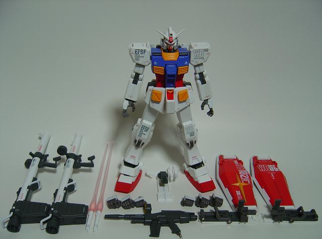 GFF METAL COMPOSITE #1001 RX-78-2GUNDAM Ver.Ka with G-FIGHTER: 立体物