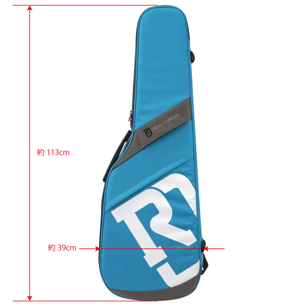 Venus 05-E Light blue 防水 エレキギターケース ギグバッグ | REAL