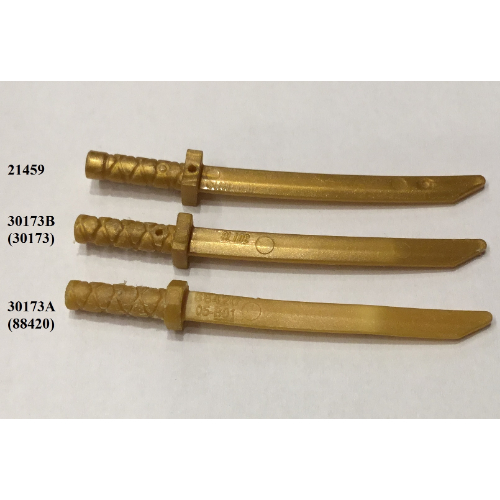 LEGO PART 30173b Weapon Sword / Katana / Shamshir with Uncapped
