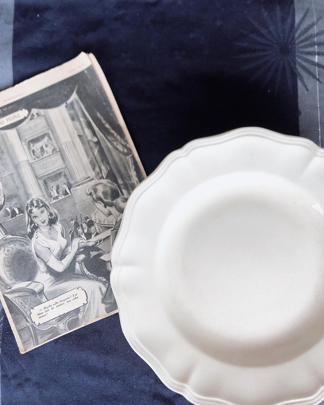 フランス ディゴワンサルグミンヌ 花リム コンポティエ コンポ―ト皿