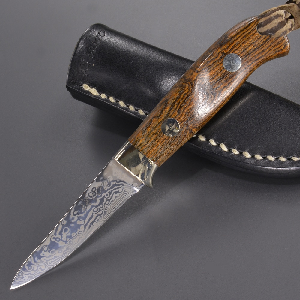 カスタムナイフ 後藤渓 コアレス多層鋼 ボコーテ ブラックシース