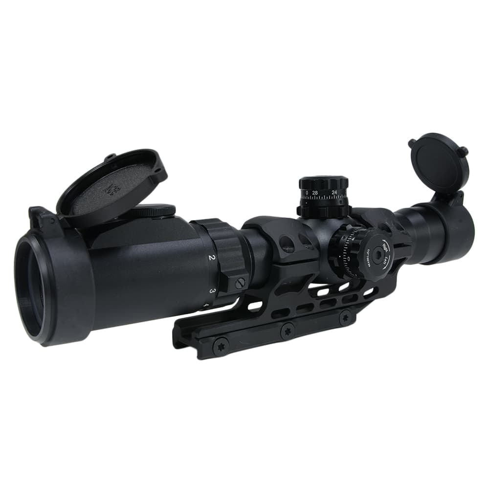 LEAPERS UTG ライフルスコープ 1-8X28mm マウント付き MRCスコープ