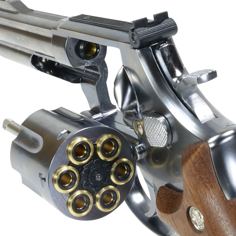 マルシン ガスガン M686 Xカートリッジ ABS シルバー 木製グリップ