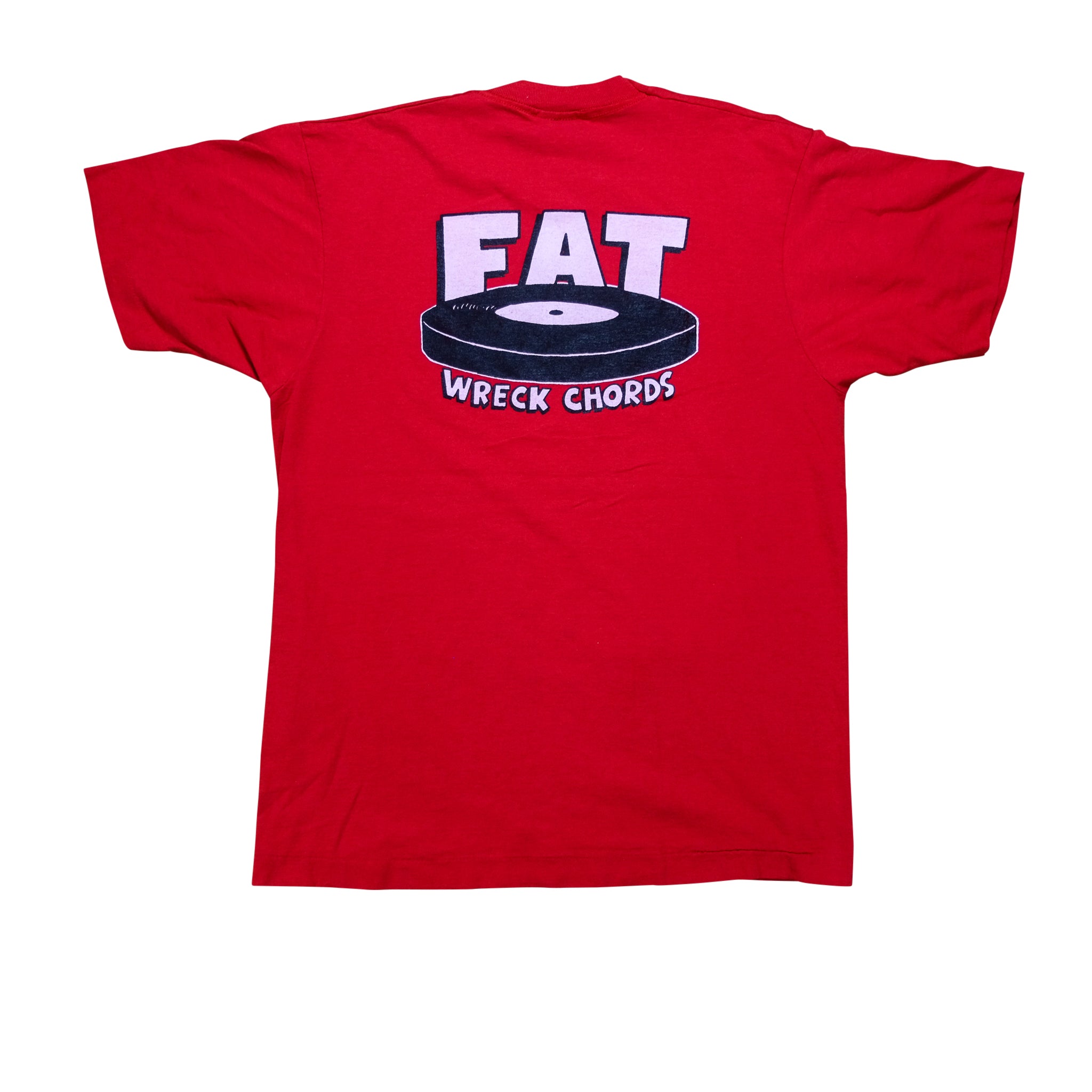 Vintage Fat Wreck Chords Punk Rock Record Label Tee on Screen