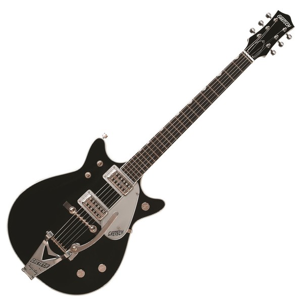 DISC Gretsch G6128T-1962 Duo Jet with Bigsby, Black at Gear4music
