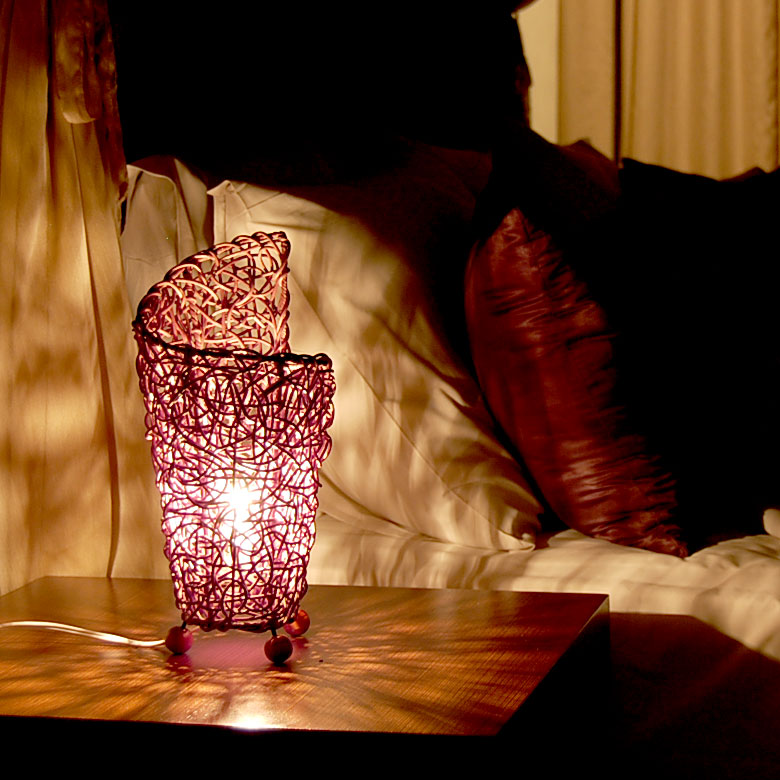 フロアライト リゾート 照明 ライト アジアン照明 くるんと丸まった形