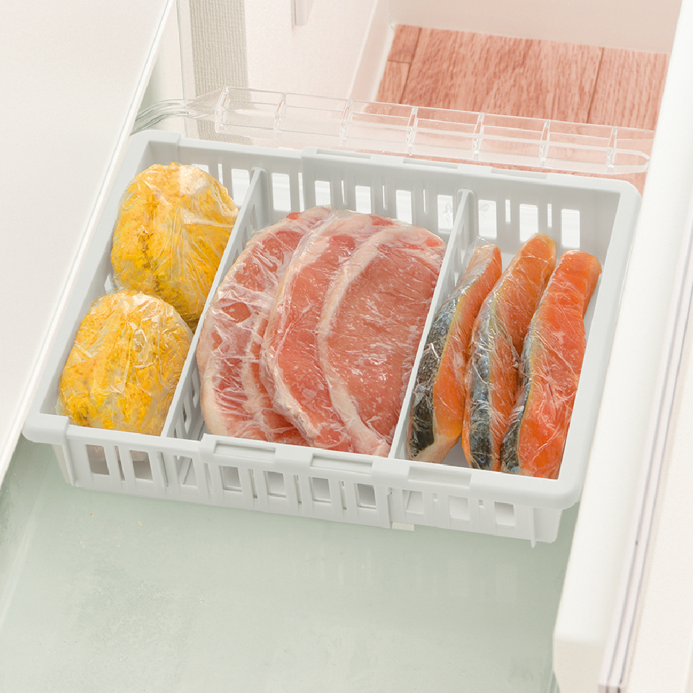 トトノ 野菜・冷凍室用 伸縮ストッカー浅型 レギュラー | リッチェル