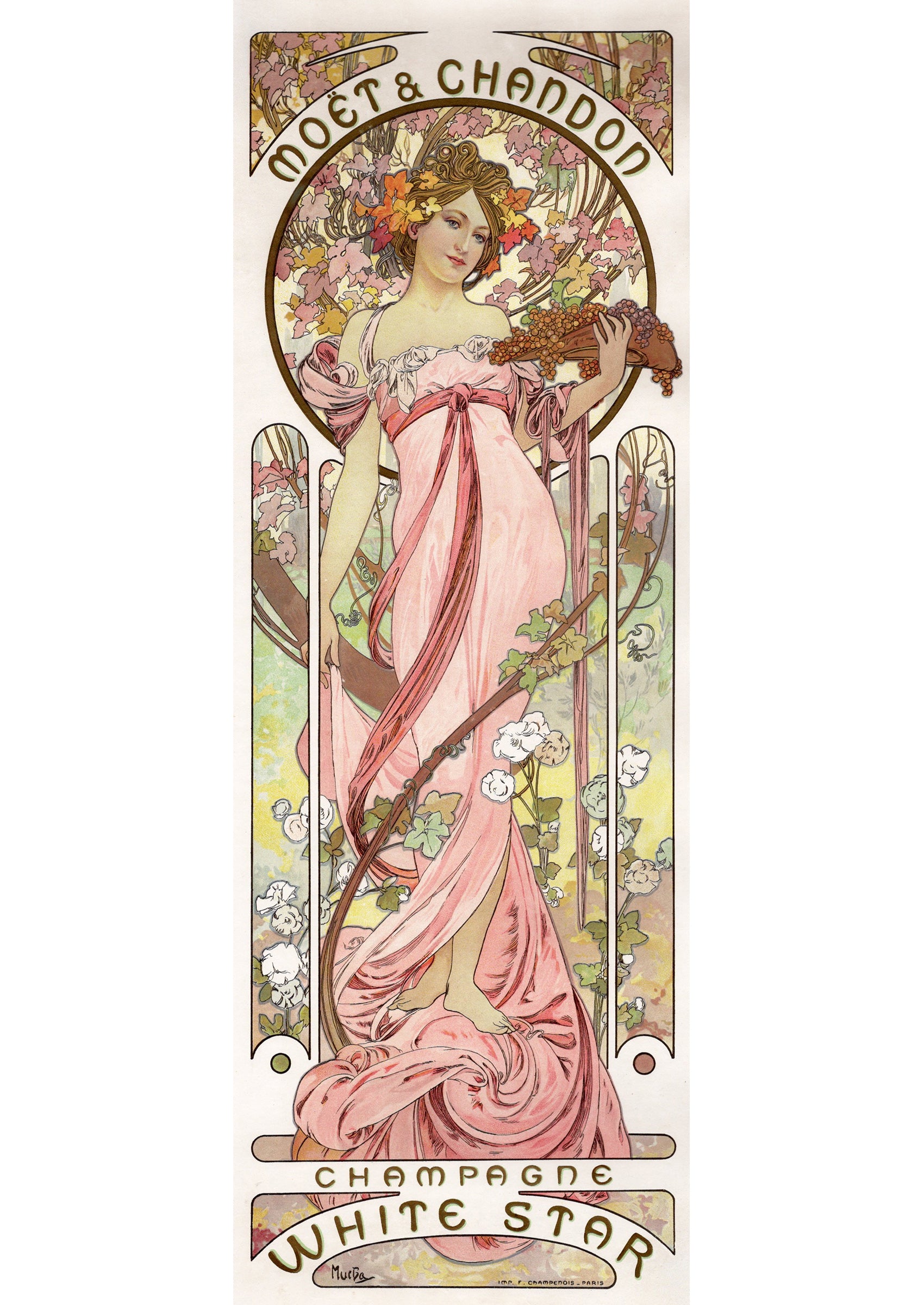 アルフォンス・ミュシャ ≪モエ・エ・シャンドン シャンパンホワイト