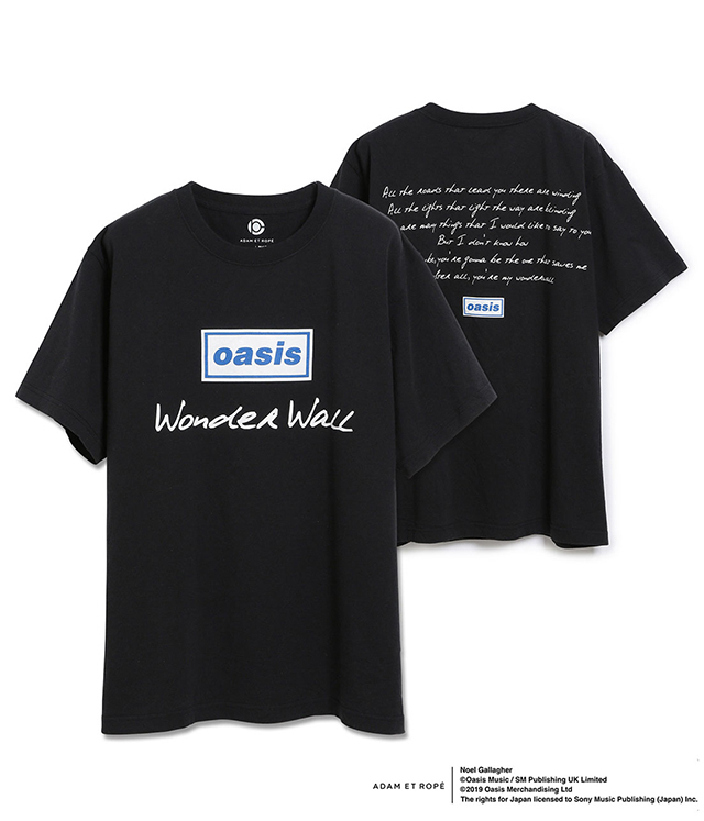 アダム エ ロペよりオアシスのリリックTシャツ新作が発売！ 公式として