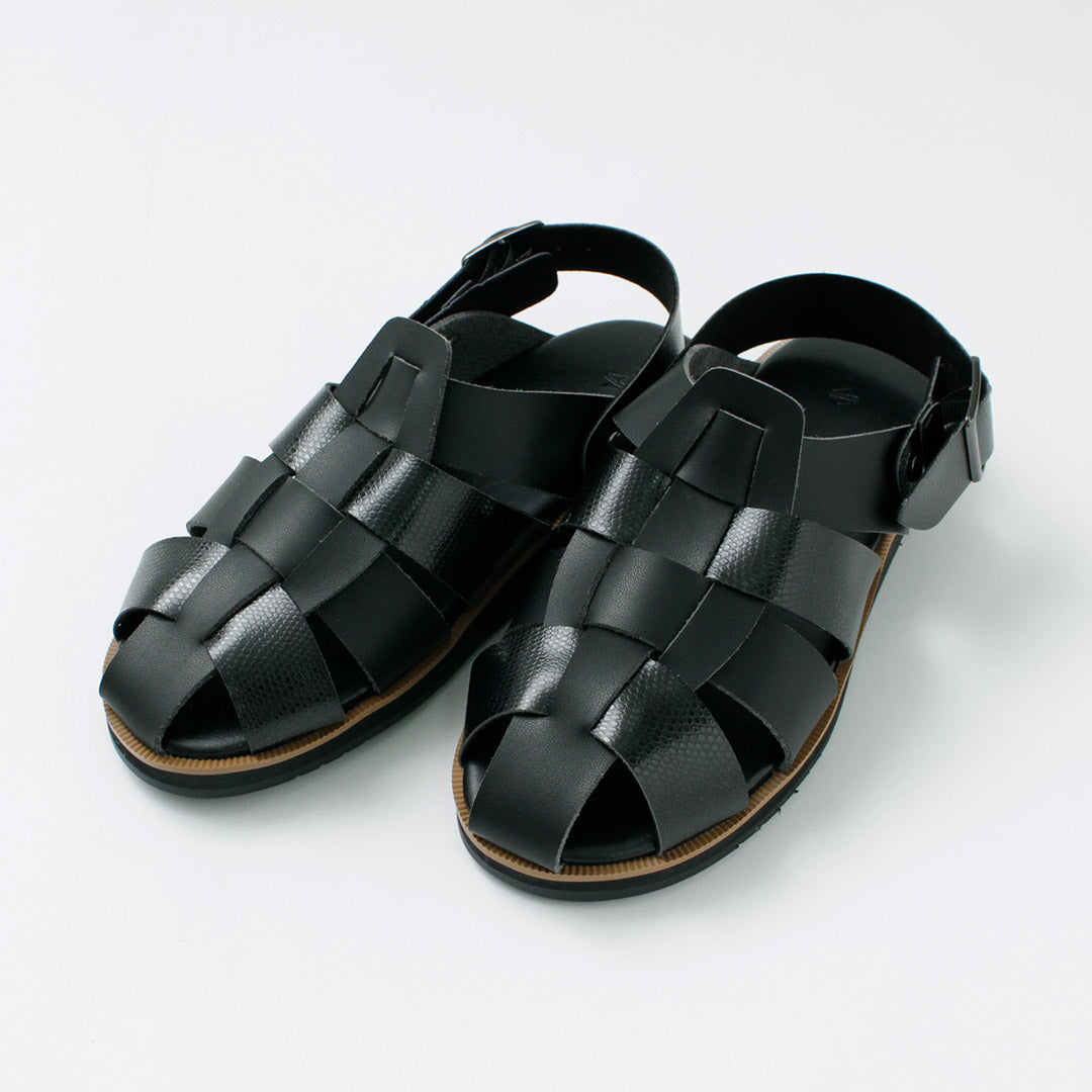 HEP（ヘップ） 別注 DRV ドライビング サンダル スネーク / グルカ