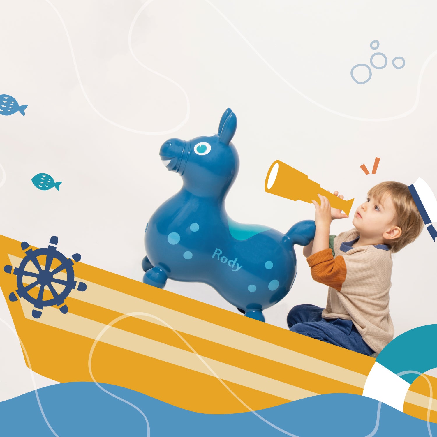 公式限定】【セットでお得】乗用ロディ LaLa(オーシャン) スピーディー